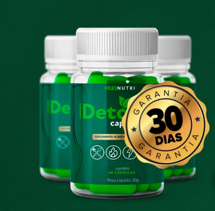 Detox Fit Caps é seguro - imagem do produto com garantia de 30 dias.